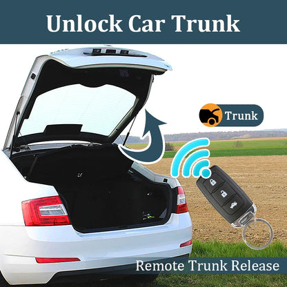 HIPPCRON Car Remote Central Door Lock Keyless System Central Locking And Unlock Car Alarm Kit Universal With 2 Remote Control