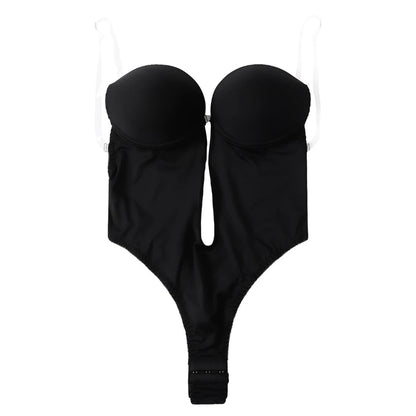 Europe The United States Shapewear Invisible Shoulder Strap Bra Set Adjustment Underwear Sexy Backless Triangle Body Shapewear