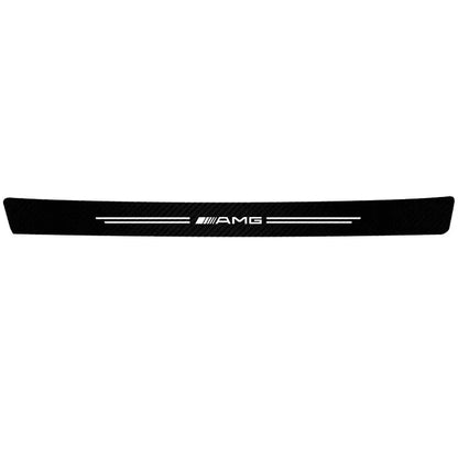 5Pcs Carbon Fiber Car Door Sill Scuff Plate Decor Stickers For Mercedes Benz AMG W463 W204 C300 W212 W176 W222 W124 C190