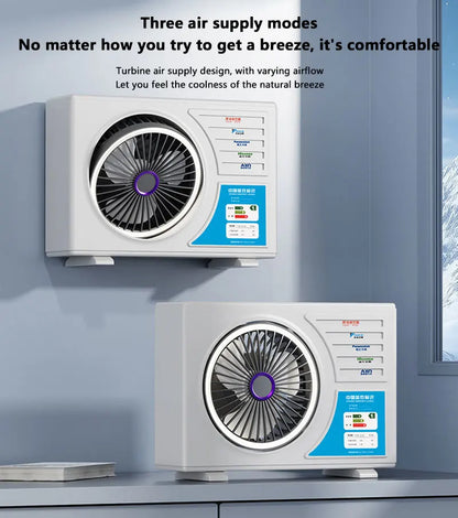 Lenovo Air-conditional Rechargeable Table Fan Portable Small Fan For Student Dormitory Computer Summer Gadget Home Desk Office