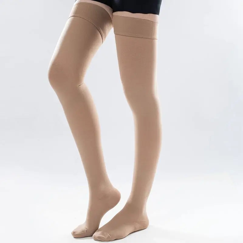 30-40mmHg Medical Compression Socks Varicose Veins Socks Elastic Nursing Socks Third Grade Compression Over Knee Socks