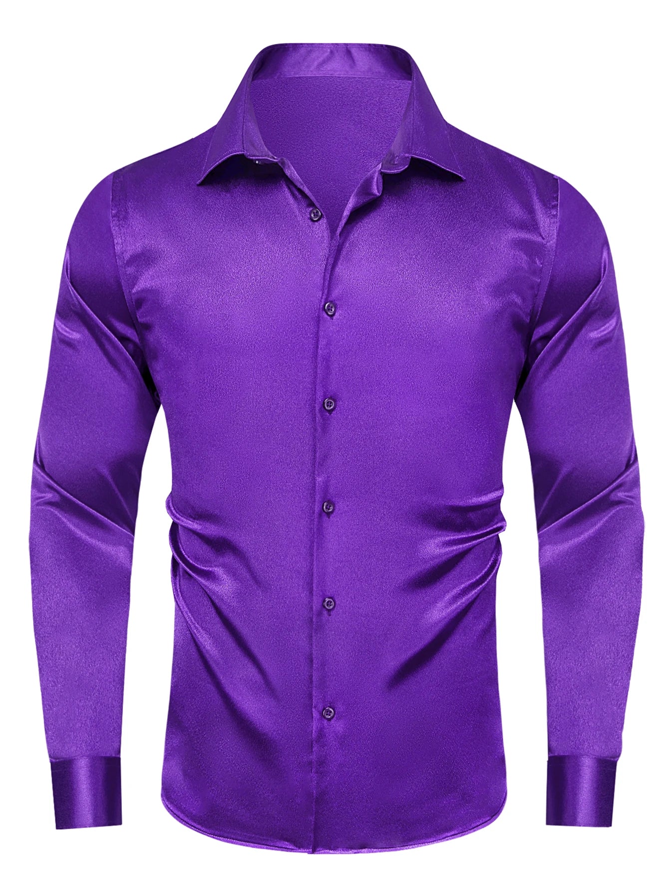 Hi-Tie Stain Mens Shirts Casual Long Sleeve Dress Shirt Blouse for Male Wedding Gift Party Teal Pink Red White Grey 15 COLORS