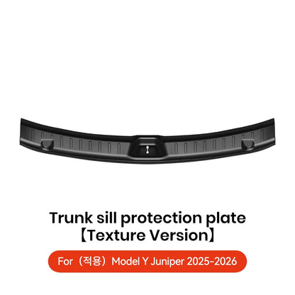 YZ For Tesla Model Y Juniper 2026 Trunk Sill Plate Protector TPE Rubber Protector Tesla Threshold Bumper Pad Prevent Scratching