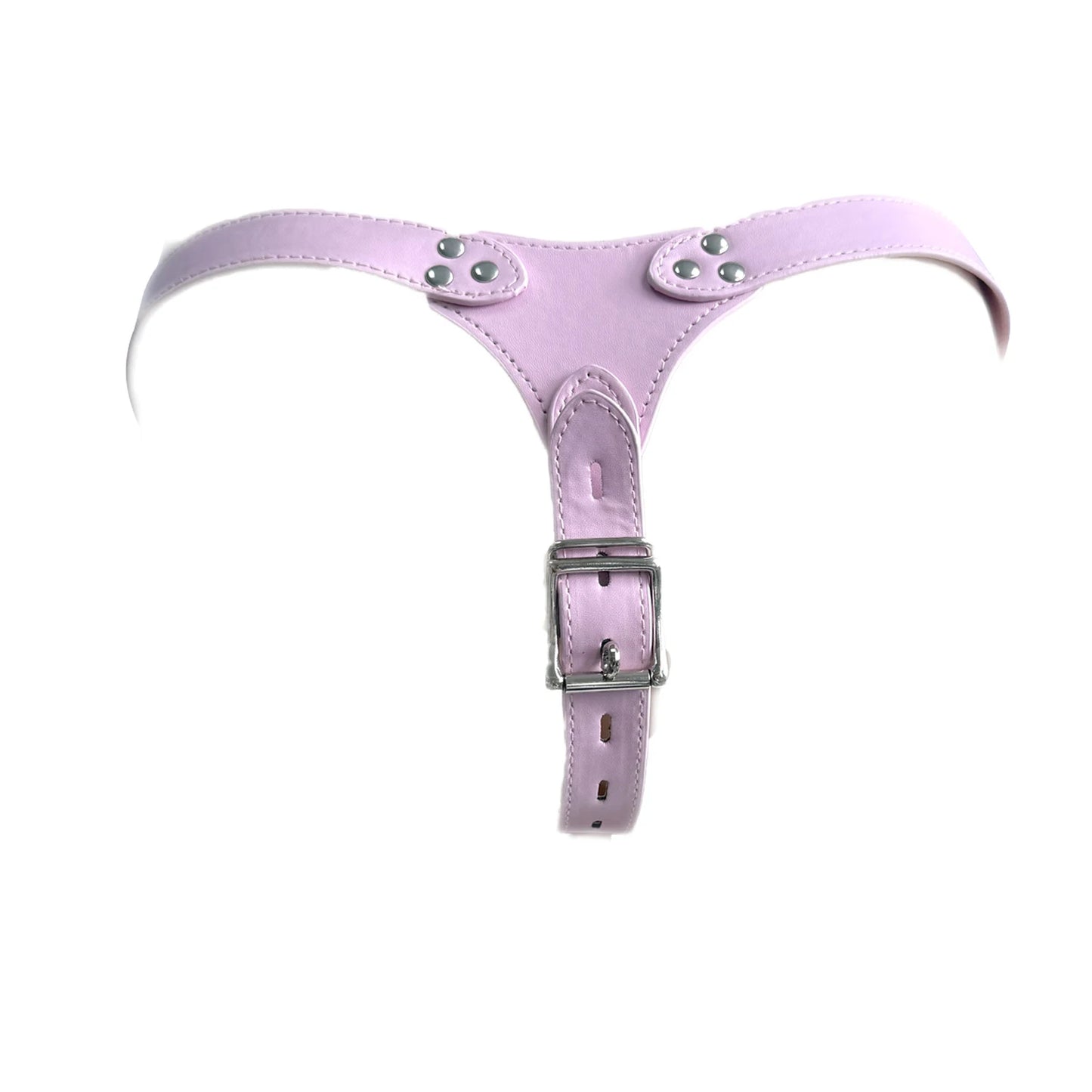 Pink Adjustable Male Chastity Device with Birdcage Cage 5 Ring Sizes Secure Long-Term Chastity Harness for BDSM Training And Cou