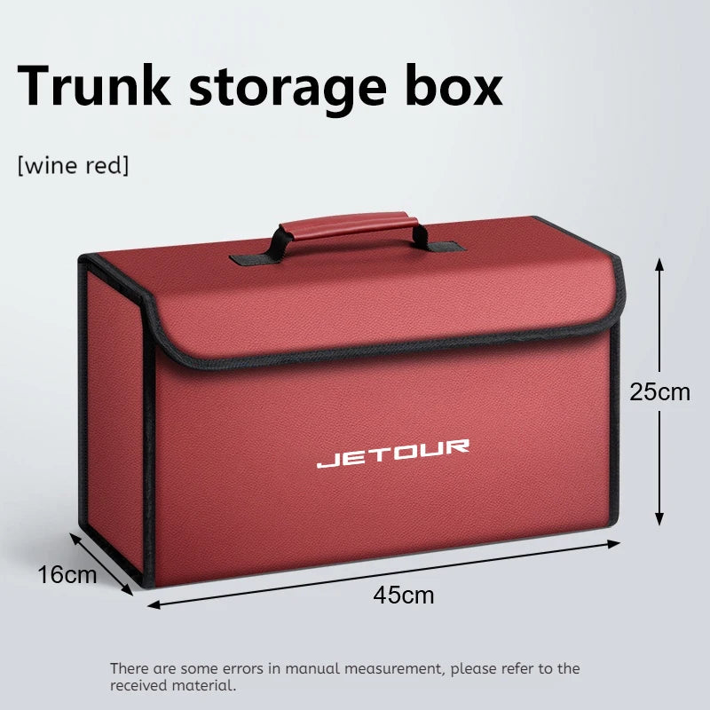 Suitable for Jietu ST T2 T3 X70 X70SM X95 DASHING 2024 2025 2026 car trunk storage box foldable storage bag accessories