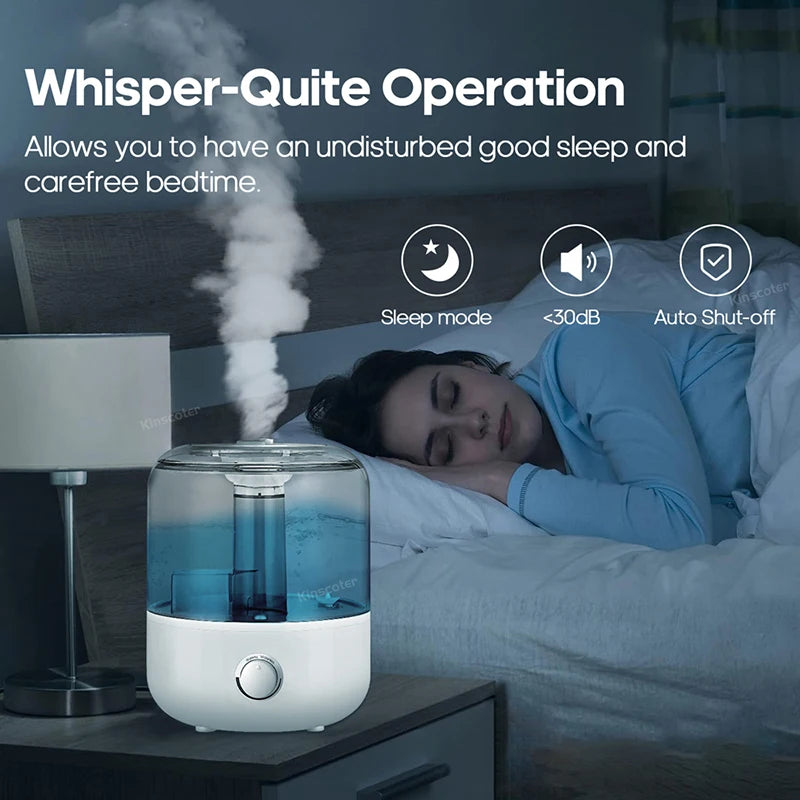 Household Electric Air Humidifier 3l Large-Capacity Large Spray Mute Humidifier Sprayer Atomiser Wall Plug