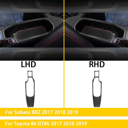 For Subaru BRZ Toyota 86 GT86 2017 2018 2019 Carbon Fiber Car Accessories Gear Shift Cup Holder Air Conditioning Trim Sticker