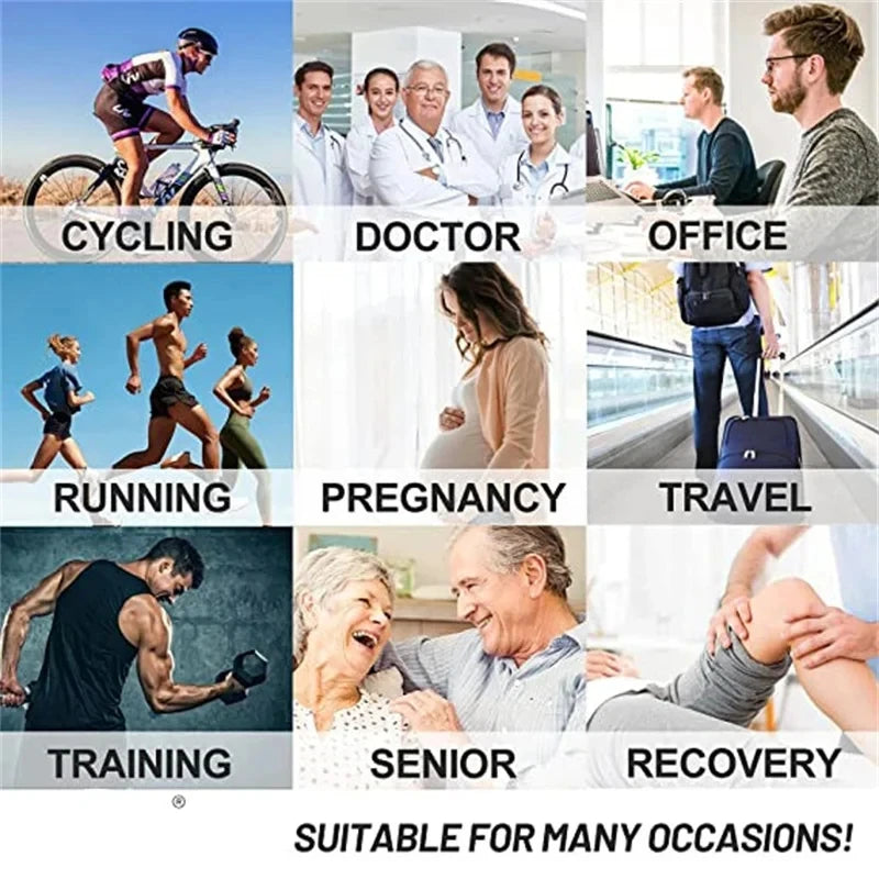 3/5/6 Pairs Compression Socks Exercise Mountaineering Running Sports Socks Elastic Medical Blood Circulation Swelling Nurse Sock