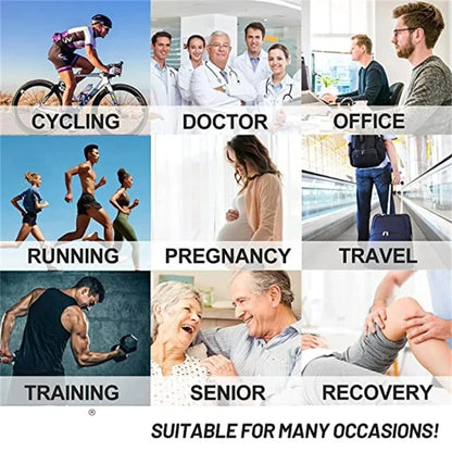 3/5/6 Pairs Compression Socks Exercise Mountaineering Running Sports Socks Elastic Medical Blood Circulation Swelling Nurse Sock