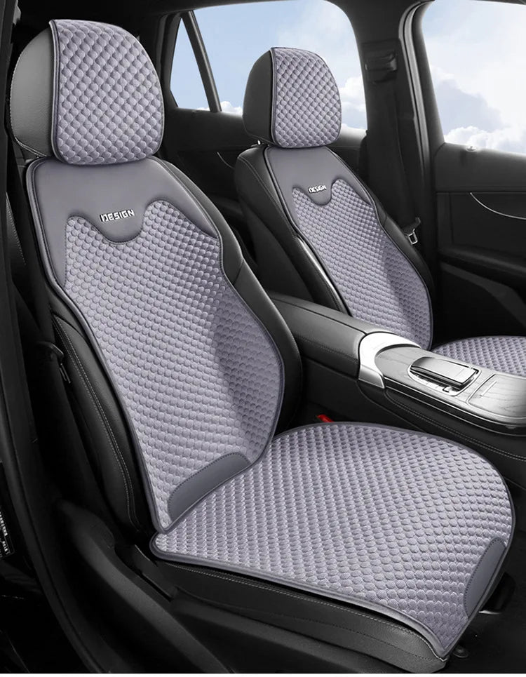Universal Ice Silk Car Seat Cushion Breathable Seat Cover Sweat Absorption Cool Cushion Universal Split Single Sitting Rear Set