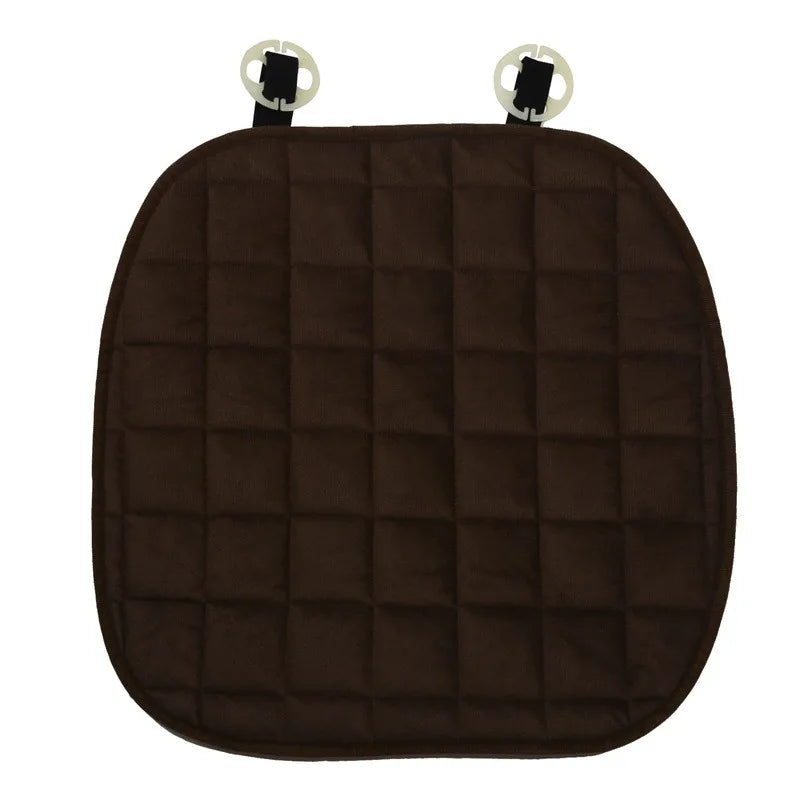 Car Seat Cover Front Rear Flocking Cloth Cushion Non Slide Winter Auto Protector Mat Pad Keep Warm Universal Fit Truck Suv Van
