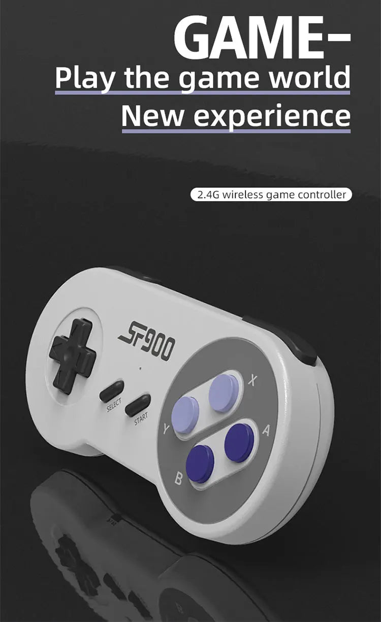 SF900 Retro Console With 5000 Built-In Games TV Game Controller Comes with Dual Wireless Gamepads Game Controller Classic Game