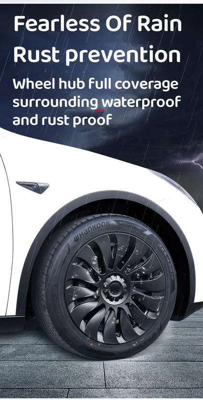 1PCS/4PCS Hub Cap Performance Replacement 19 Inch Wheel Cap Automobile Hubcap Full Rim Cover Accessories For Tesla Model Y 2024