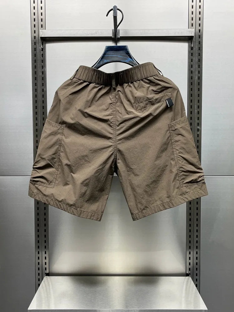 NY High-End Quick-Dry Workwear Shorts Men's Sporty Shorts 2026 New Summer Japanese Style Handsome Mid-Length Shorts