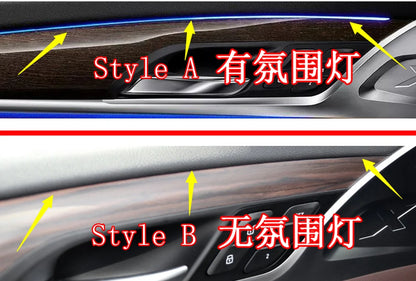 For BMW X3 X4 G01 G02 2018-2020 Interior Central Control Panel Door Handle Carbon Fiber Stickers Decals Car styling Accessorie