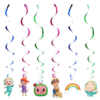 Cocomelon Birthday Party Decoration Tableware Set Birthday Cup Plate Napkin Tablecloth Cake Topper Balloon Party Favors Gifts