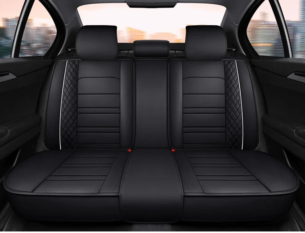 Full Coverage Pu Leather Car Seat Covers for MITSUBISHI Outlander ASX Eclipse Lancer Pajero Sport Zinger Galant Car Accessories