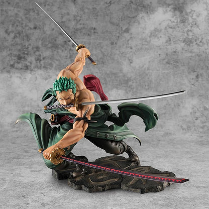 Zoro Figurine One Piece Three Thousand Worlds Anime Figurine Model Decoration Peripheral Trendy Toy Three-Sword Style Ashura