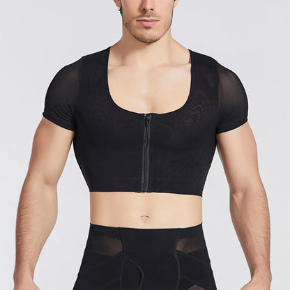 Men Chest Binder Gynecomastia Compression Vest For Post Surgery Breathable Buckle Underwear Tank Top Breast Reduction Shapewear