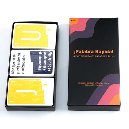 ¡Palabra Rápida! JUEGO DE MESA EN ESPAÑOL RÁPIDO UN JUEGO DE MESA DIVERTIDO PARA TODOS LOS PÚBLICOS