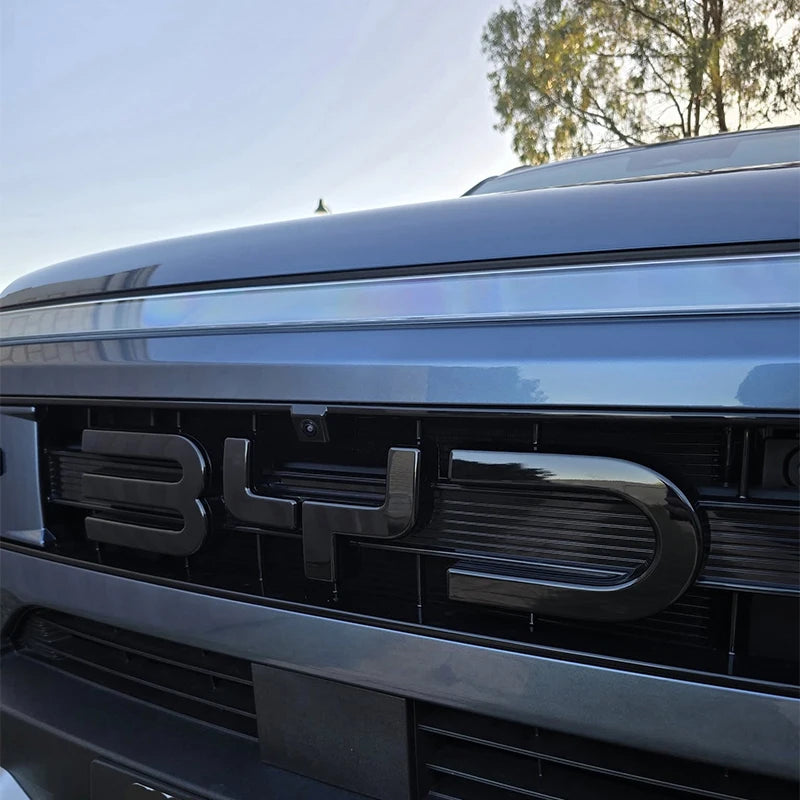 BYD Shark 6 3Pcs ABS Black Special & Limited Edition 3D Car Body Badge Sticker Front Grille Emblem Decal Car Accessories