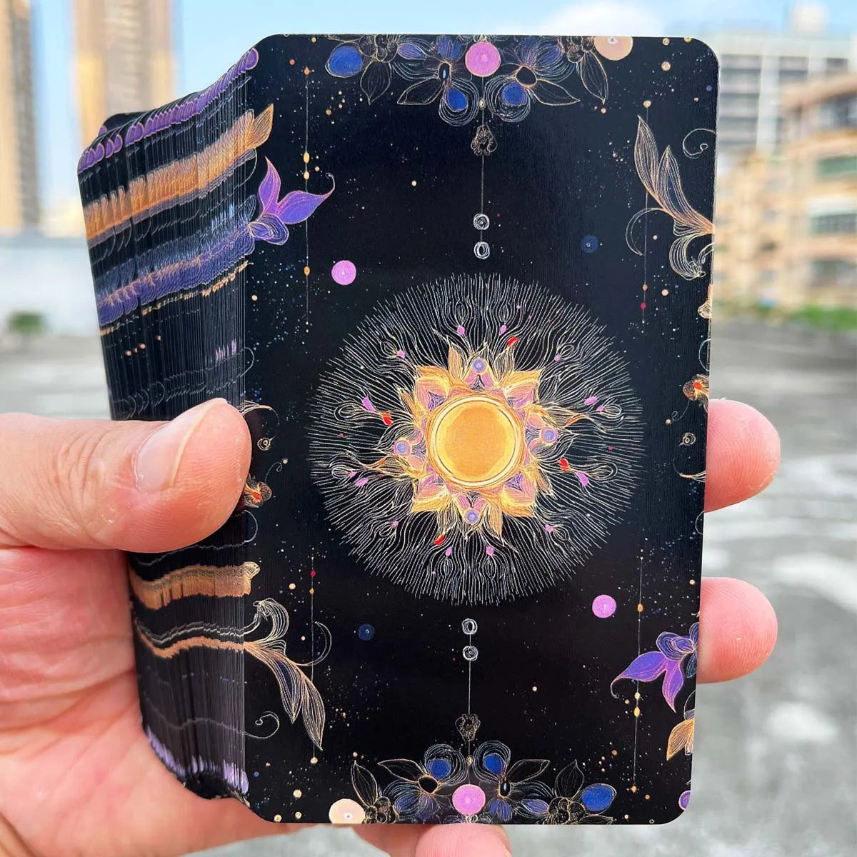 78-Card Tarot Deck, 13x8 Cm Bloom Veil, Intuitive & Dynamic Themes, Includes Instruction Manual