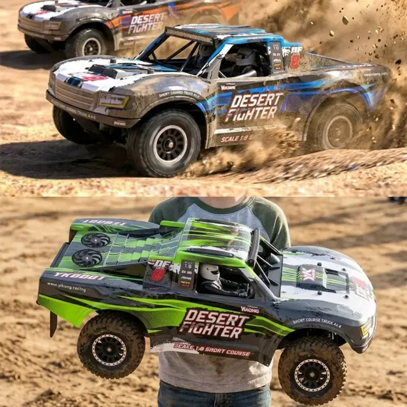 Yikong YK8081 DF8 1/8 4WD Brushless RC Short Course Truck, Independent Suspension Offroad Racing Hobby Car For Adult RC Fans