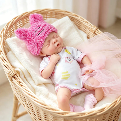 30CM 12" Micro Preemie Full Body Silicone Baby Doll Lifelike Reborn Anti-Stress Toy for Stress Relief And Collectibility