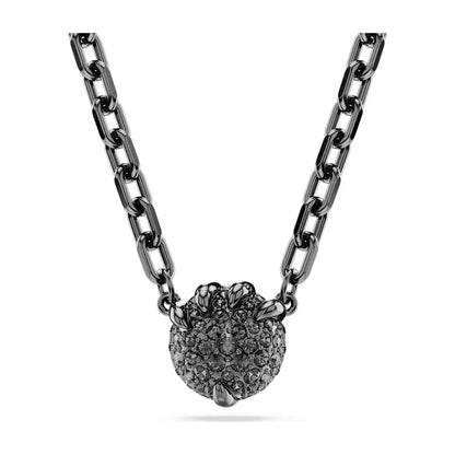 New Swa Concealed Pink Heart shaped Romantic Pendant Kirin Fashion High end Moon Versatile Accessory Necklace