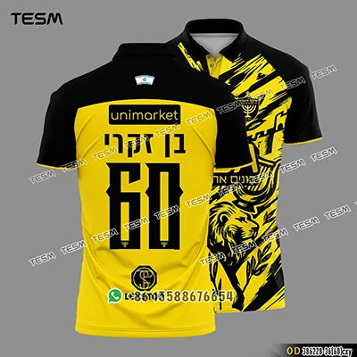 Sports POLO Shirt Summer Men Casual Short Sleeve Lapel Printed T-shirt Striped Retro Fashion Top Outdoor Team Breathable POLO