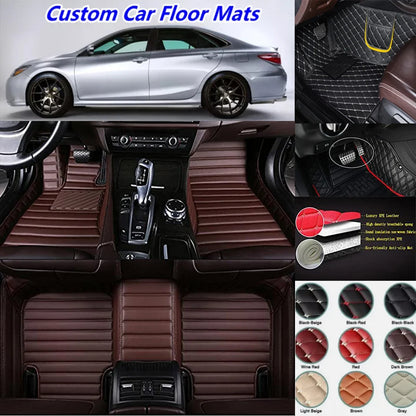 3D PU-leather Waterproof Custom Car Floor Mats For Toyota RAV4 2005-2025 Years Auto Carpets Coche Accessorie Liners