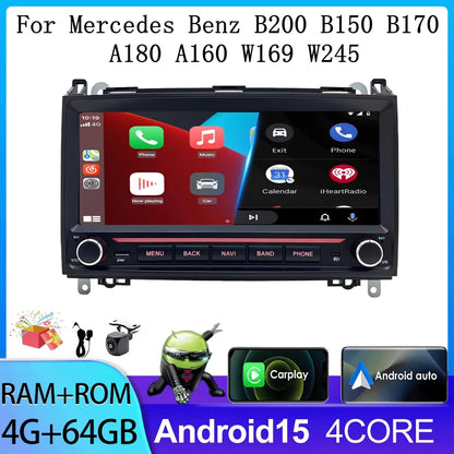 CarPlay Android auto Radio For Benz B200 W245 W169 2004-2016 Viano VITO W639 2006-2016 Car Intelligent System GPS Navigation 4G