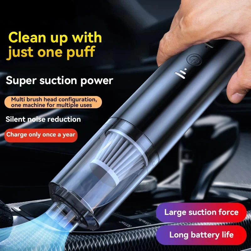 2026 New Powerful Vacuum Cleaner With No Dead Angle Smart Home Inflatable Cordless Handheld Vacuum Suction