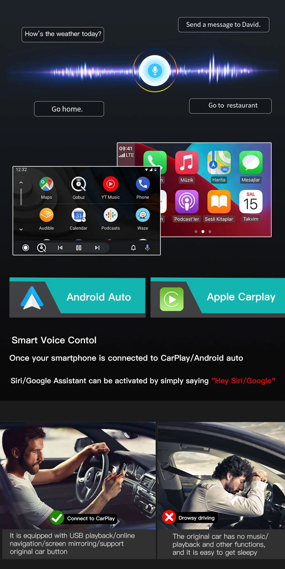Wireless CarPlay Android Auto for BMW Mini R55 R56 R57 R58 R59 R60 R61 F54 F55 Clubman Countryman Hardtop John Cooper F56 F57