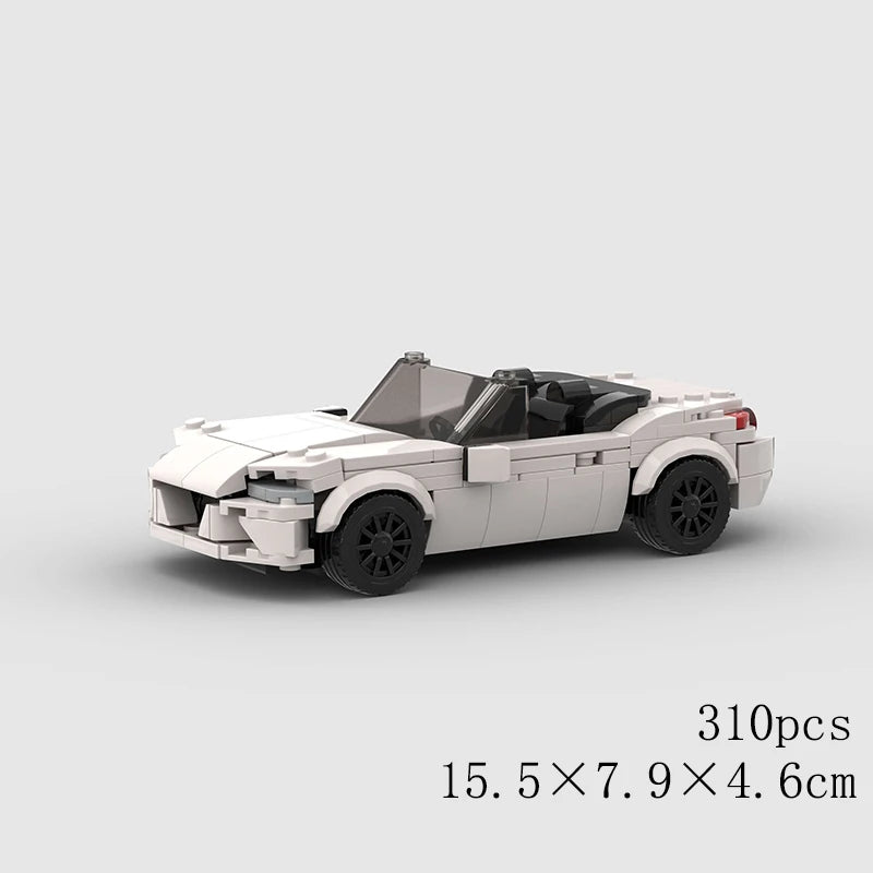 Classical Car Speed MOC SUV Racing Police Model Building Bricks Roadster Vehicle City Super Race Blocks Technical Christmas gift