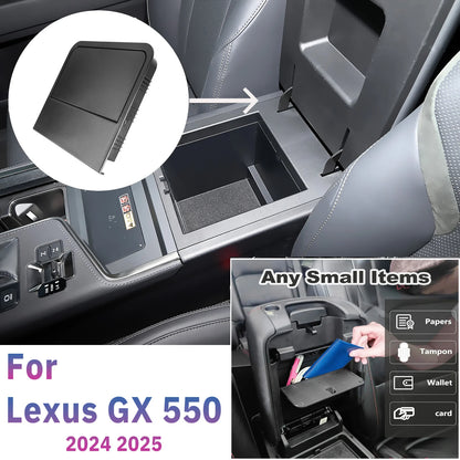 For Lexus GX 550 2024 2025 Hidden Storage Box Armrest Storage Intimate Item Privacy Storage Organizer for GX550 Accessories