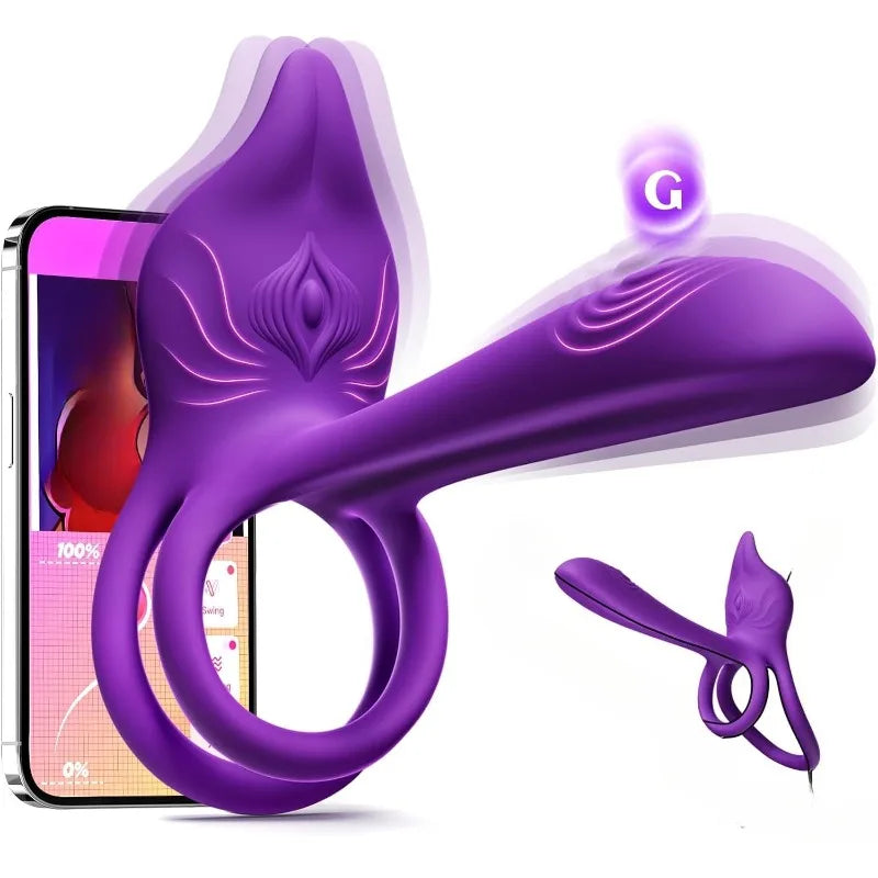 Vibrating Cock Ring Couples Sex Toys Dual Penis Ring Vibrator  Clitoral Stimulator G Spot Vibrator Adult Toys for Men Women
