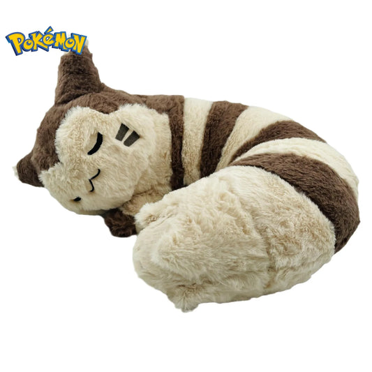 45cm Pokemon Furret Plush Toys Kawaii Sleep Furret Plush Doll Soft Stuffed Cartoon Cute Elf Neck Pillow Birthday Gift For Girls