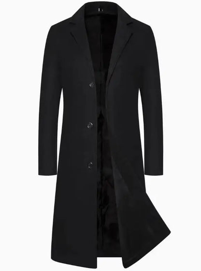 Men's Wear Woollen Coat Men Clothing Men's Autumn Trench Coat Warm Woolen Overcoat Male Autumn Winter Male Warm Long Jacket New