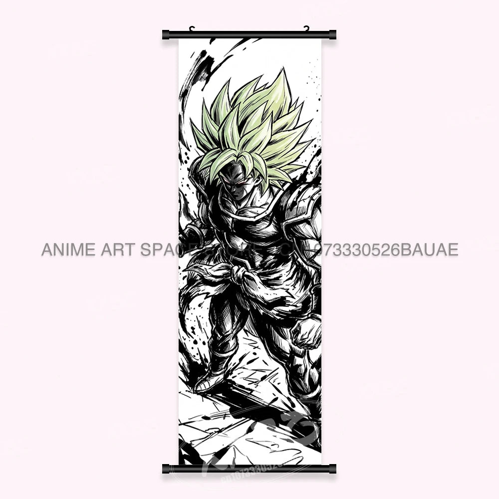 Dragon Ball Anime Wall Artwork Canvas Mural Scrolls Pictures Anime Character Son Goku Hanging Painting Poster Home Decoration