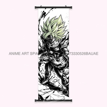 Dragon Ball Anime Wall Artwork Canvas Mural Scrolls Pictures Anime Character Son Goku Hanging Painting Poster Home Decoration