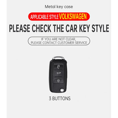 Zinc Alloy Car Key Case Car KeyChain Metal Key Shell For Volkswagen VW Polo Tiguan Golf 4 5 Jetta Beetle Scirocco Passat Shell