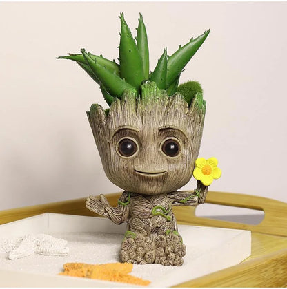 Home Decoration Groot Planter Flower Pots For Indoor Flowers Pot Tree Man Ornaments Anime Figure Statue Art Crafts Kid Men Gifts