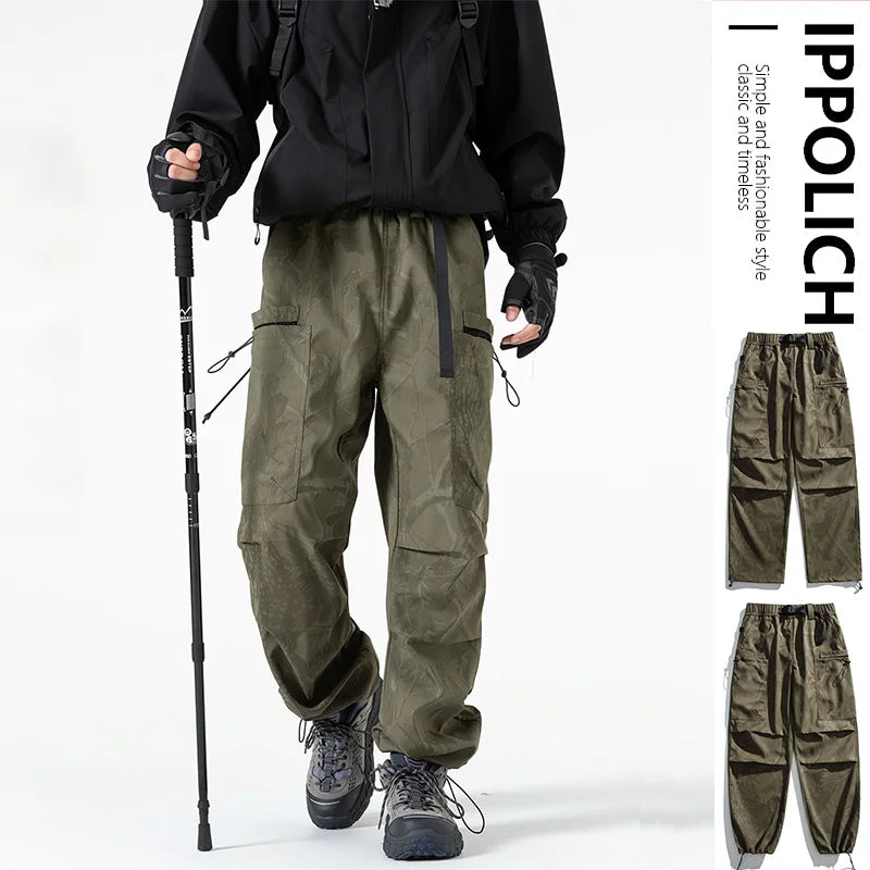 Men's Trousers Autumn Cargo Pant Camouflage Pants American Style Pants Windproof Waterproof Casual Outdoor Hiking Trousers Male
