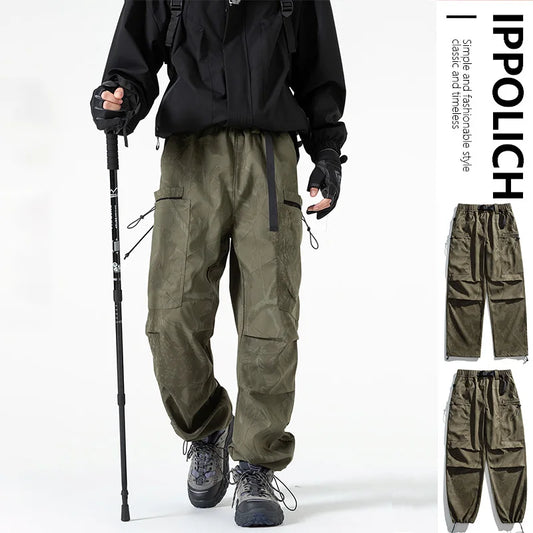 Men's Trousers Autumn Cargo Pant Camouflage Pants American Style Pants Windproof Waterproof Casual Outdoor Hiking Trousers Male