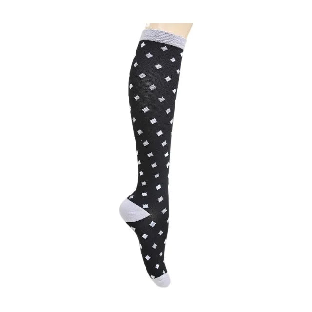 S-XXL Compression Socks Compression Socks for Varicose Vein Calf Riding Socks Stretch Open Toe Knee Socks