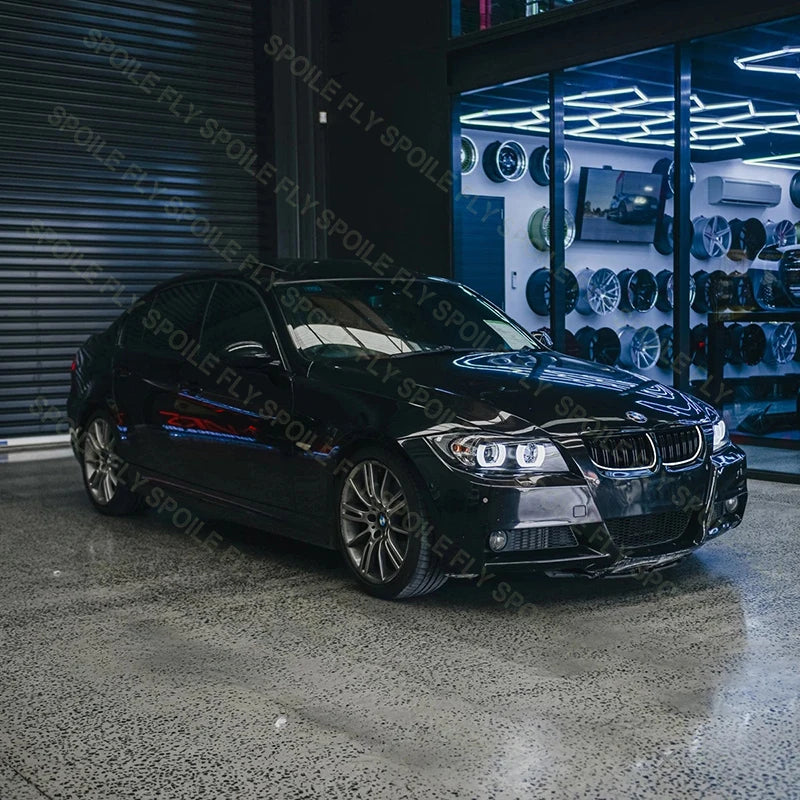 For BMW 3 Series 2005-2008 E90 E91 325I 328I 335I High Quality ABS Car Front LED Racing Grills Body Kit Grille Glossy Black