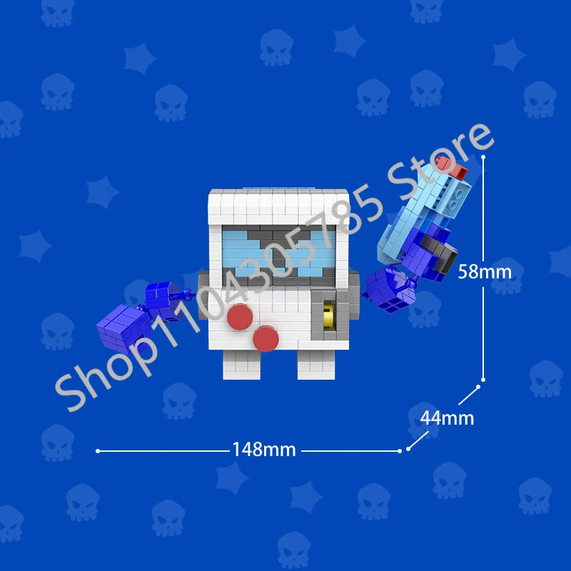 Mini Anime Brawl Stars Figures Pack Fashion Original Decorations Cartoon Heroes Model Dolls Boys Christmas Gifts Collectible