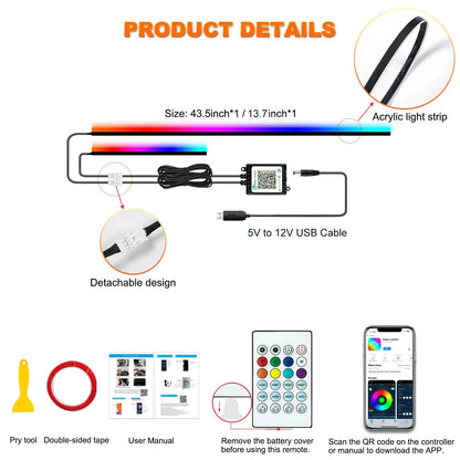 22 In 1 Car Ambient Lights RGB 64 Colors LED Interior For BMW F10 F11 F20 F30 G01 G02 G05 E36 E39 E60 E87 E90 E91 E92 X3 X4 X5