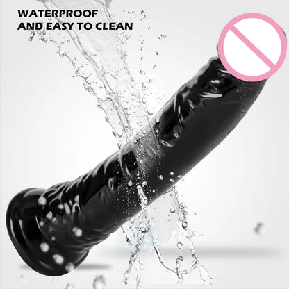 Wearable Strapon Penis for Women Black Dildo Pants Lesbian G Spot Stimulator Adult Standard Size Women Strap Sex Toys for Women